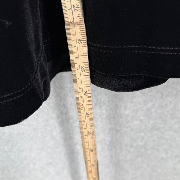 Susan Graver Womens Relaxed Fit Velvet Short Sleeve Top Size 2X Black Casual NEW - Picture 10 of 11